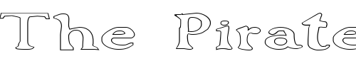 Font : FZ-JAZZY-48-HOLLOW-EX Custom Text : The Pirate Way Test your own text here Click to download or to view this font on a tshirt that can be custom printed in Bali