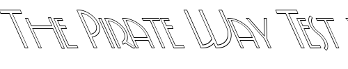 Font : FZ-JAZZY-5-HOLLOW-LEFTY Custom Text : The Pirate Way Test your own text here Click to download or to view this font on a tshirt that can be custom printed in Bali