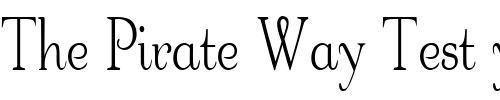 Font : FZ-ROMAN-16-COND Custom Text : The Pirate Way Test your own text here Click to download or to view this font on a tshirt that can be custom printed in Bali