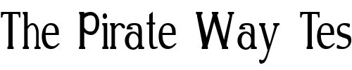 Font : FZ-ROMAN-18-COND Custom Text : The Pirate Way Test your own text here Click to download or to view this font on a tshirt that can be custom printed in Bali