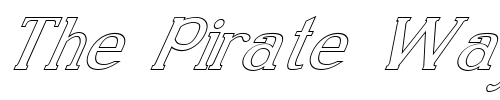 Font : FZ-ROMAN-18-HOLLOW-ITALIC Custom Text : The Pirate Way Test your own text here Click to download or to view this font on a tshirt that can be custom printed in Bali