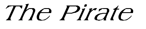 Font : FZ-ROMAN-22-ITALIC Custom Text : The Pirate Way Test your own text here Click to download or to view this font on a tshirt that can be custom printed in Bali