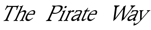 Font : FZ-ROMAN-23-ITALIC Custom Text : The Pirate Way Test your own text here Click to download or to view this font on a tshirt that can be custom printed in Bali