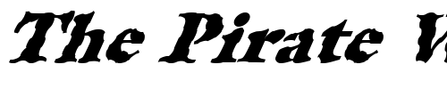 Font : FZ-ROMAN-26-WAVEY-ITALIC Custom Text : The Pirate Way Test your own text here Click to download or to view this font on a tshirt that can be custom printed in Bali