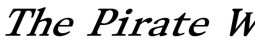 Font : FZ-ROMAN-28-ITALIC Custom Text : The Pirate Way Test your own text here Click to download or to view this font on a tshirt that can be custom printed in Bali