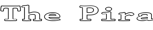 Font : FZ-ROMAN-29-HOLLOW-EX Custom Text : The Pirate Way Test your own text here Click to download or to view this font on a tshirt that can be custom printed in Bali