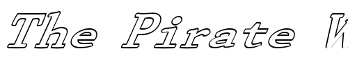 Font : FZ-ROMAN-29-HOLLOW-ITALIC Custom Text : The Pirate Way Test your own text here Click to download or to view this font on a tshirt that can be custom printed in Bali