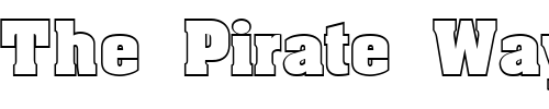 Font : FZ-ROMAN-3-HOLLOW Custom Text : The Pirate Way Test your own text here Click to download or to view this font on a tshirt that can be custom printed in Bali