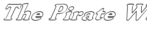 Font : FZ-ROMAN-30-HOLLOW-ITALIC Custom Text : The Pirate Way Test your own text here Click to download or to view this font on a tshirt that can be custom printed in Bali