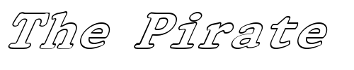 Font : FZ-ROMAN-32-HOLLOW-ITALIC Custom Text : The Pirate Way Test your own text here Click to download or to view this font on a tshirt that can be custom printed in Bali