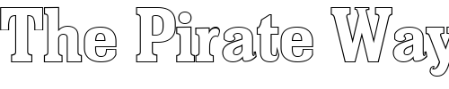 Font : FZ-ROMAN-36-HOLLOW Custom Text : The Pirate Way Test your own text here Click to download or to view this font on a tshirt that can be custom printed in Bali