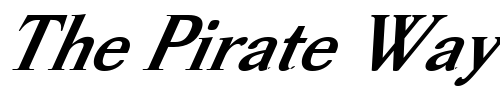 Font : FZ-ROMAN-39-ITALIC Custom Text : The Pirate Way Test your own text here Click to download or to view this font on a tshirt that can be custom printed in Bali