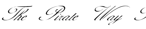 Font : FZ-SCRIPT-1-ITALIC Custom Text : The Pirate Way Test your own text here Click to download or to view this font on a tshirt that can be custom printed in Bali