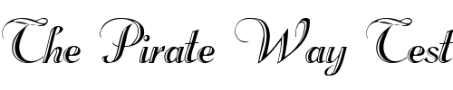 Font : FZ-SCRIPT-18 Custom Text : The Pirate Way Test your own text here Click to download or to view this font on a tshirt that can be custom printed in Bali
