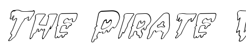 Font : FZ-UNIQUE-10-HOLLOW-ITALIC Custom Text : The Pirate Way Test your own text here Click to download or to view this font on a tshirt that can be custom printed in Bali