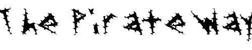 Font : FZ-UNIQUE-17-SPIKED-LEFTY Custom Text : The Pirate Way Test your own text here Click to download or to view this font on a tshirt that can be custom printed in Bali