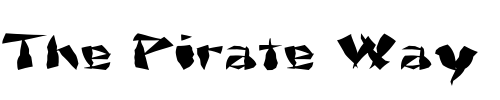 Font : FZ-UNIQUE-21-MANGLED-EX Custom Text : The Pirate Way Test your own text here Click to download or to view this font on a tshirt that can be custom printed in Bali