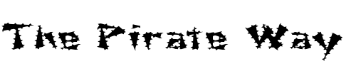 Font : FZ-UNIQUE-21-SPIKED-EX Custom Text : The Pirate Way Test your own text here Click to download or to view this font on a tshirt that can be custom printed in Bali