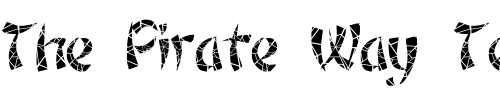 Font : FZ-UNIQUE-22-CRACKED Custom Text : The Pirate Way Test your own text here Click to download or to view this font on a tshirt that can be custom printed in Bali