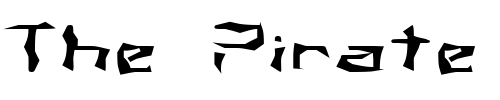 Font : FZ-WACKY-38-EX Custom Text : The Pirate Way Test your own text here Click to download or to view this font on a tshirt that can be custom printed in Bali