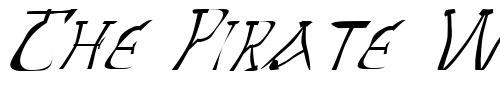 Font : FZ-WARPED-14-ITALIC Custom Text : The Pirate Way Test your own text here Click to download or to view this font on a tshirt that can be custom printed in Bali