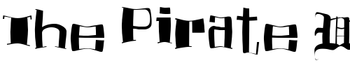 Font : FZ-WARPED-16 Custom Text : The Pirate Way Test your own text here Click to download or to view this font on a tshirt that can be custom printed in Bali