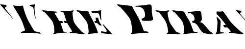 Font : FZ-WARPED-17-LEFTY Custom Text : The Pirate Way Test your own text here Click to download or to view this font on a tshirt that can be custom printed in Bali