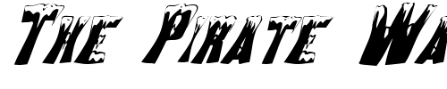 Font : FZ-WARPED-22-ITALIC Custom Text : The Pirate Way Test your own text here Click to download or to view this font on a tshirt that can be custom printed in Bali