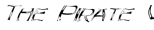 Font : FZ-WARPED-23-ITALIC Custom Text : The Pirate Way Test your own text here Click to download or to view this font on a tshirt that can be custom printed in Bali
