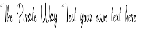Font : FZ-WARPED-28 Custom Text : The Pirate Way Test your own text here Click to download or to view this font on a tshirt that can be custom printed in Bali