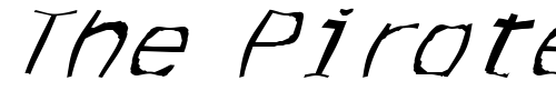 Font : FZ-WARPED-3-ITALIC Custom Text : The Pirate Way Test your own text here Click to download or to view this font on a tshirt that can be custom printed in Bali