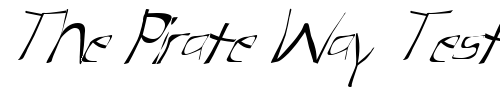 Font : FZ-WARPED-31-ITALIC Custom Text : The Pirate Way Test your own text here Click to download or to view this font on a tshirt that can be custom printed in Bali