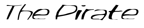 Font : FZ-WARPED-33-ITALIC Custom Text : The Pirate Way Test your own text here Click to download or to view this font on a tshirt that can be custom printed in Bali