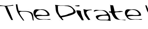Font : FZ-WARPED-33-LEFTY Custom Text : The Pirate Way Test your own text here Click to download or to view this font on a tshirt that can be custom printed in Bali