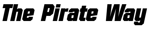 Font : FacetBlack-Italic Custom Text : The Pirate Way Test your own text here Click to download or to view this font on a tshirt that can be custom printed in Bali