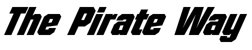Font : FacetBlack-XXitalic-Regular Custom Text : The Pirate Way Test your own text here Click to download or to view this font on a tshirt that can be custom printed in Bali