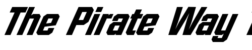 Font : FacetHeavy-XXitalic-Regular Custom Text : The Pirate Way Test your own text here Click to download or to view this font on a tshirt that can be custom printed in Bali