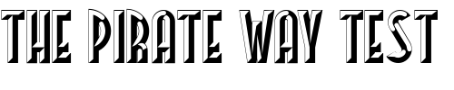 Font : Facets-NF Custom Text : The Pirate Way Test your own text here Click to download or to view this font on a tshirt that can be custom printed in Bali