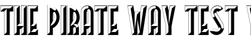 Font : FacetsNF Custom Text : The Pirate Way Test your own text here Click to download or to view this font on a tshirt that can be custom printed in Bali