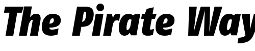 Font : FagoCoLf-BlackItalic Custom Text : The Pirate Way Test your own text here Click to download or to view this font on a tshirt that can be custom printed in Bali