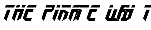 Font : Fedyral-Expanded-Italic Custom Text : The Pirate Way Test your own text here Click to download or to view this font on a tshirt that can be custom printed in Bali