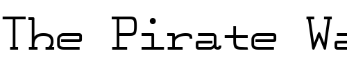 Font : FeggoliteMono-Bold Custom Text : The Pirate Way Test your own text here Click to download or to view this font on a tshirt that can be custom printed in Bali