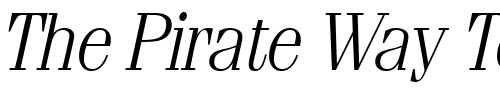 Font : FerventLight-RegularItalic Custom Text : The Pirate Way Test your own text here Click to download or to view this font on a tshirt that can be custom printed in Bali