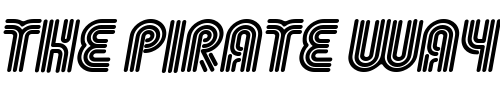 Font : FgrooveSeventySeven Custom Text : The Pirate Way Test your own text here Click to download or to view this font on a tshirt that can be custom printed in Bali