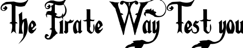 Font : Fiddums-Family Custom Text : The Pirate Way Test your own text here Click to download or to view this font on a tshirt that can be custom printed in Bali