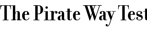 Font : FilosofiaGrandBold-Bold Custom Text : The Pirate Way Test your own text here Click to download or to view this font on a tshirt that can be custom printed in Bali