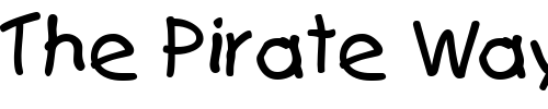 Font : FirstGrader-Regular Custom Text : The Pirate Way Test your own text here Click to download or to view this font on a tshirt that can be custom printed in Bali