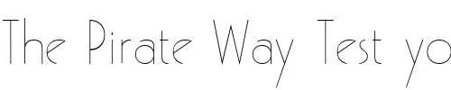 Font : Fitz-Normal Custom Text : The Pirate Way Test your own text here Click to download or to view this font on a tshirt that can be custom printed in Bali