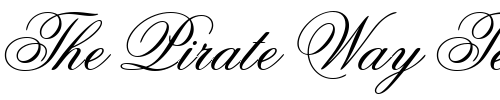 Font : Flemish-Script-BT Custom Text : The Pirate Way Test your own text here Click to download or to view this font on a tshirt that can be custom printed in Bali
