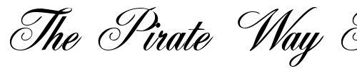 Font : FleurishScript-Regular Custom Text : The Pirate Way Test your own text here Click to download or to view this font on a tshirt that can be custom printed in Bali
